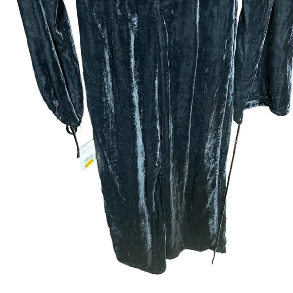 Free People True Lovin' Velvet One Piece Jumpsuit In Black Size XS - Picture 9 of 13